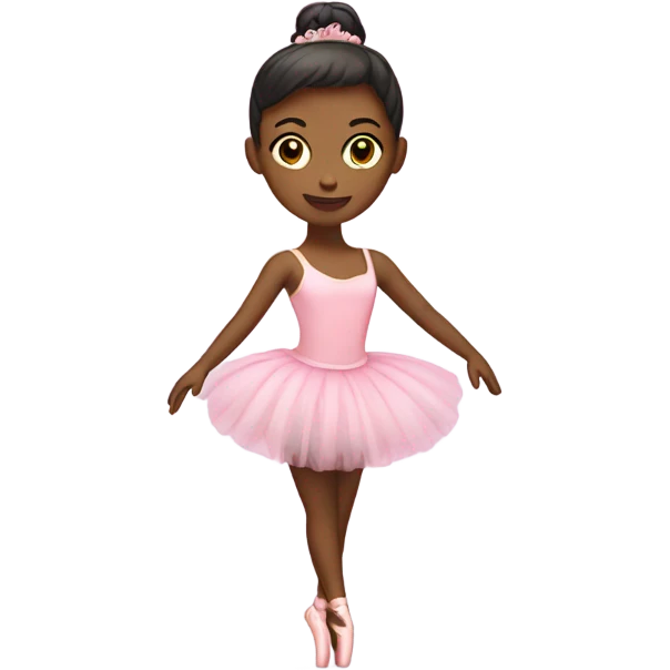 Ballerina with pink tutu emoji
