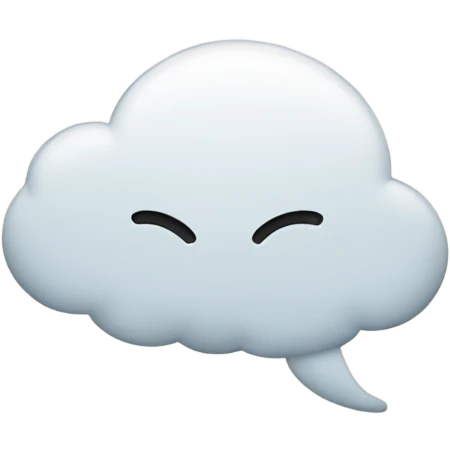 speech balloon emoji blank empty just the cloud only emoji