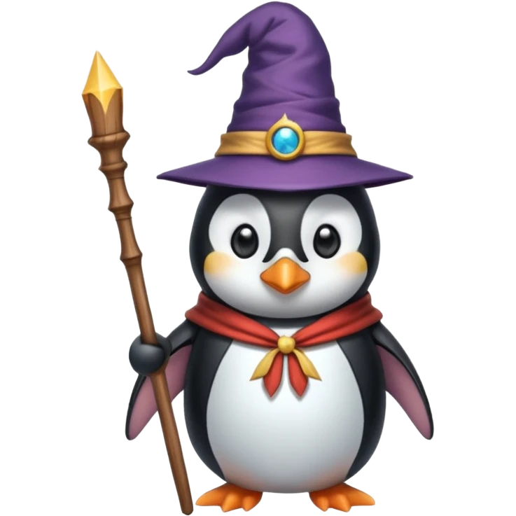 Penguin Wizard emoji