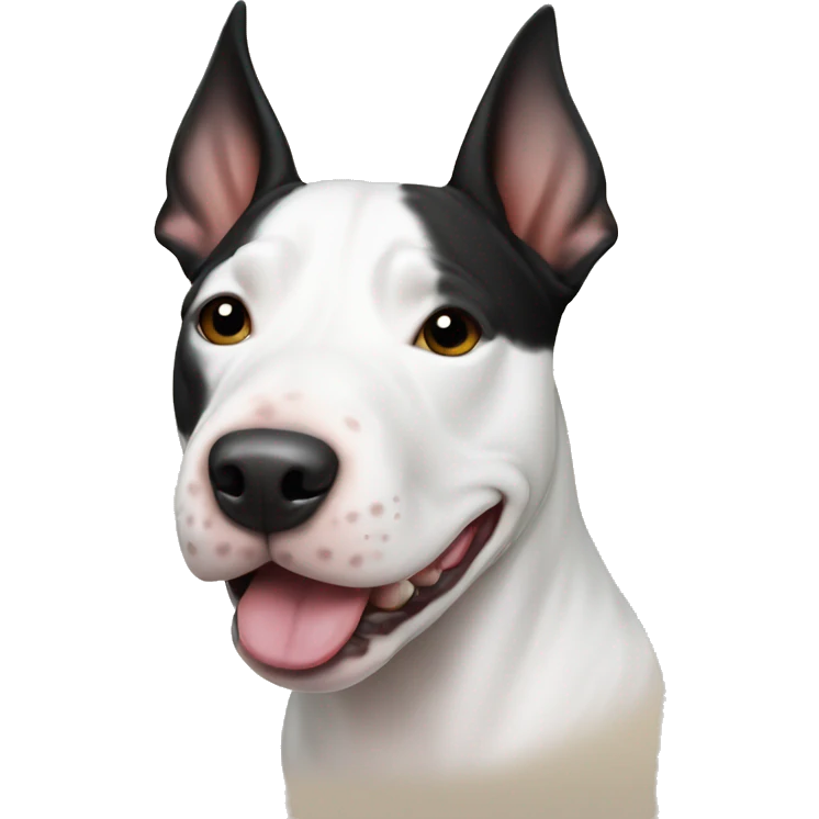 White and black bull terriers  emoji