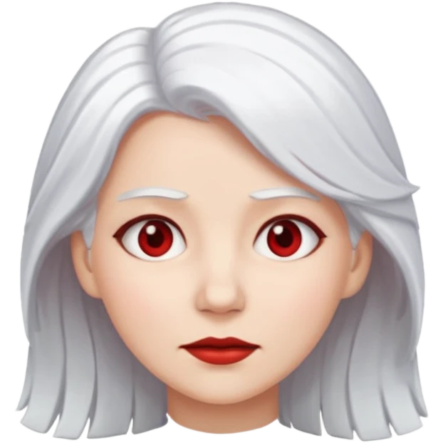 female white hair face slap
 emoji