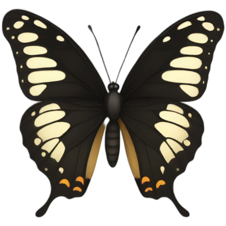 Black butterfly emoji