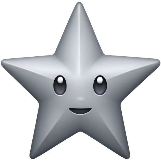 Grey star emoji