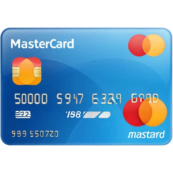 credit card with mastercard logo emoji