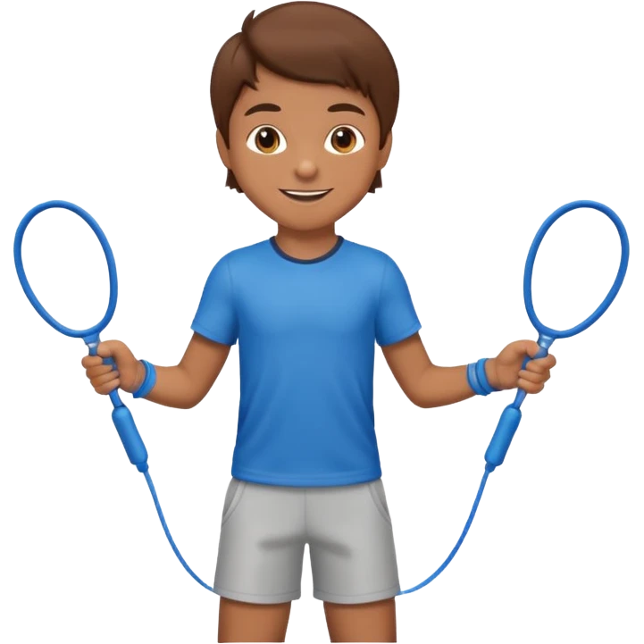 Boy with Skipping rope emoji