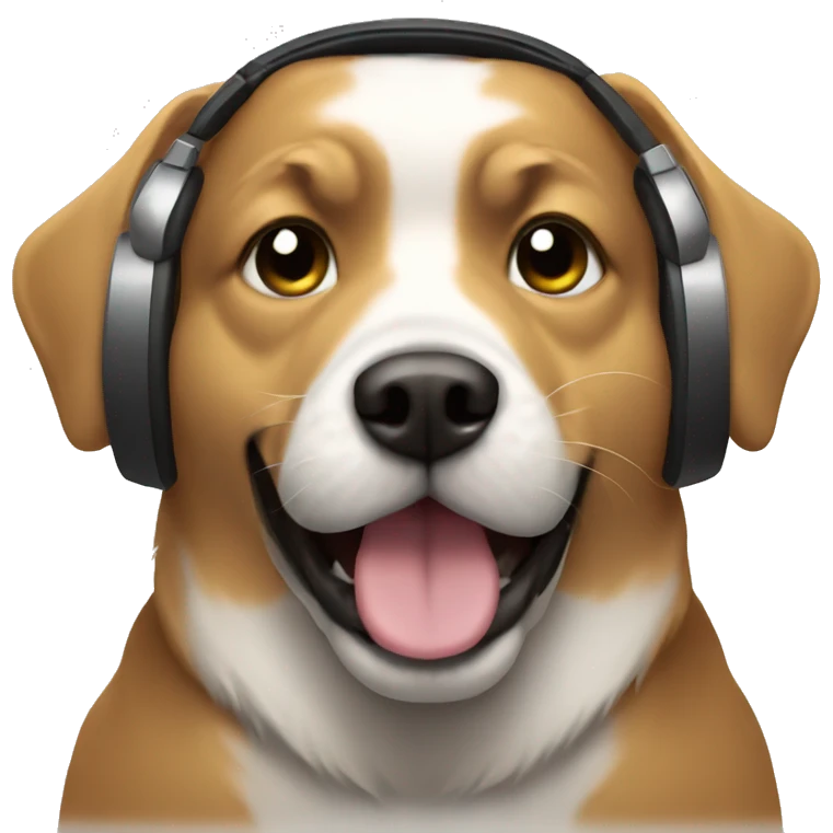 Dog dj emoji