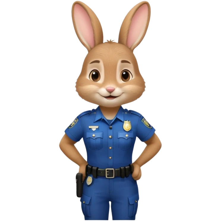 full body of police Judy in Zootopia emoji