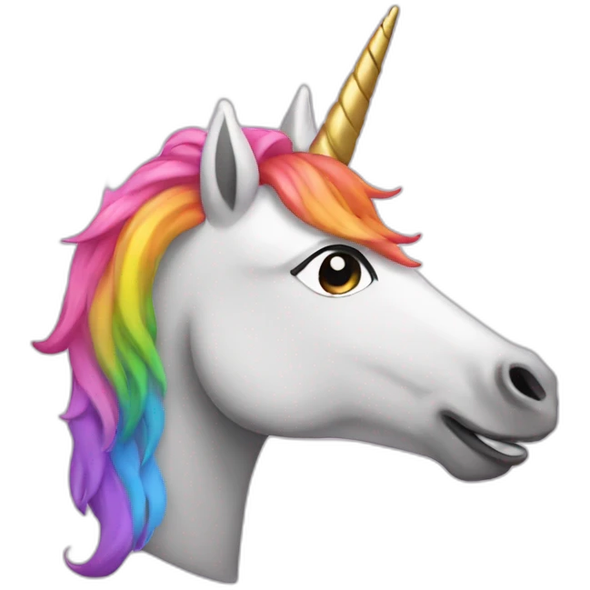 Gay unicorn emoji
