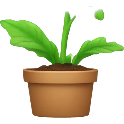 watering plant with canister emoji