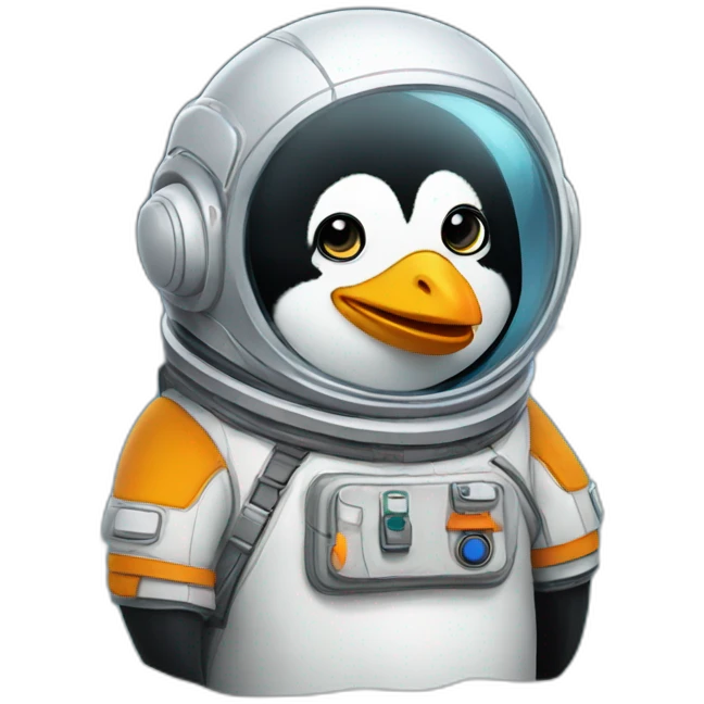 Penguin-in-a-spacesuite emoji
