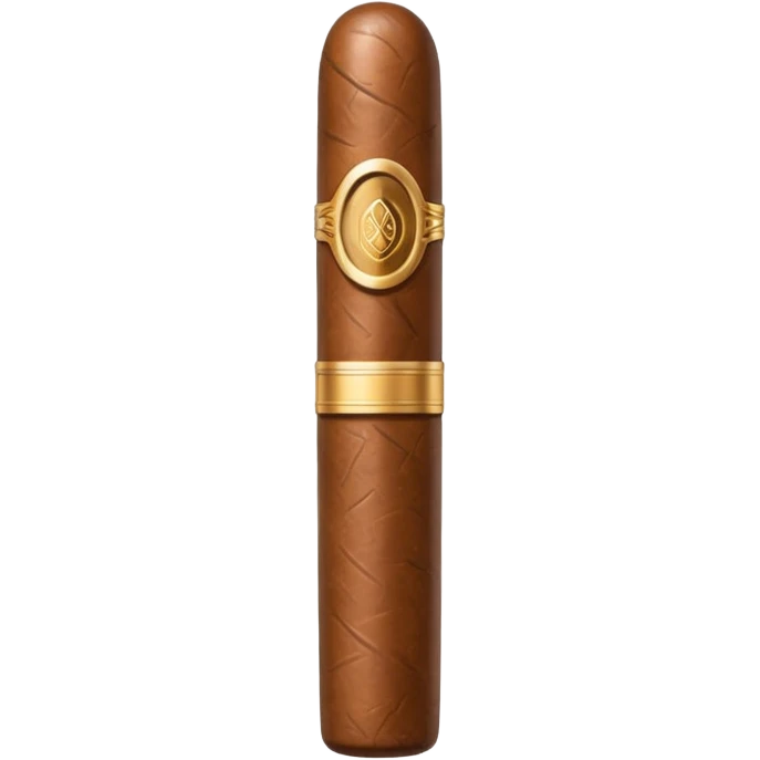 A luxury cigar emoji made of silver chrome, smooth metallic texture, minimal shape, glossy reflections, rich swag aesthetic, iOS emoji style, centered, clean white background emoji