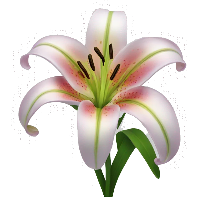 Lily flower emoji