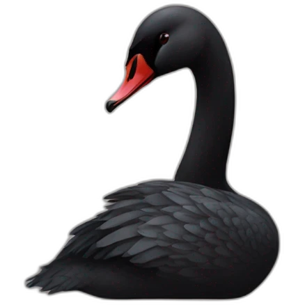 Black swan emoji