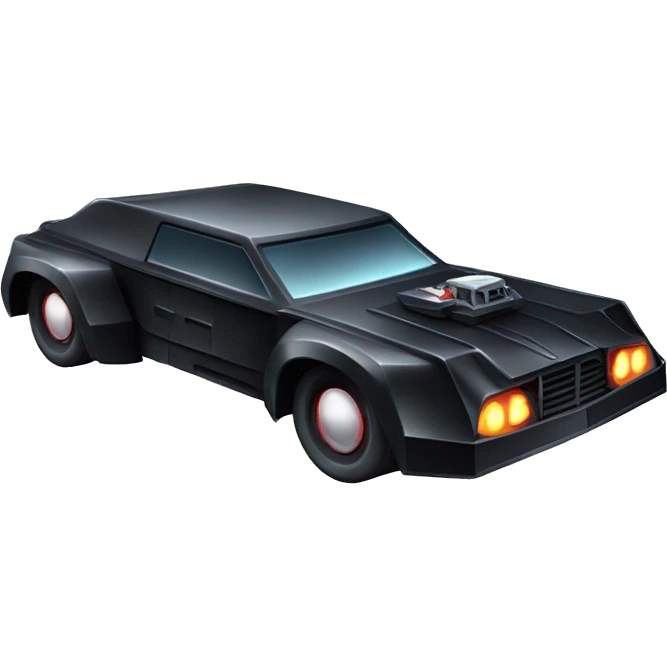 Haunted Darth Vader’s ice cube race car with bright white headlights and light saber bumpers  emoji