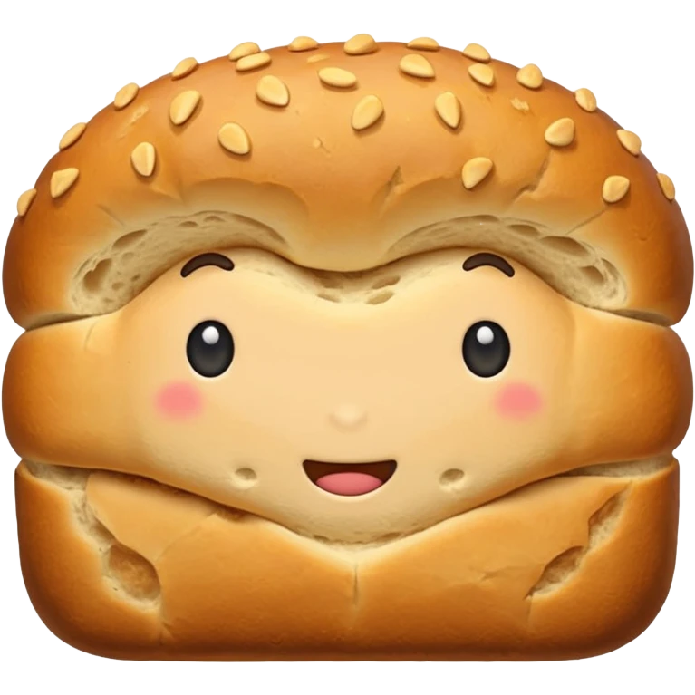 Сгенерируй батон в стиле эмодзи emoji