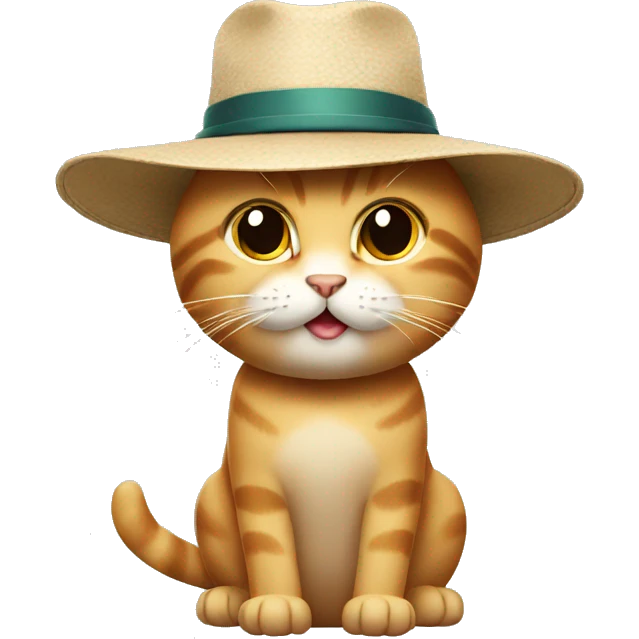 cat with a hat emoji