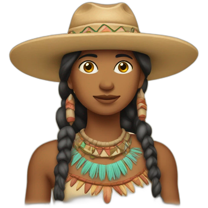 Calabera de indio americano emoji