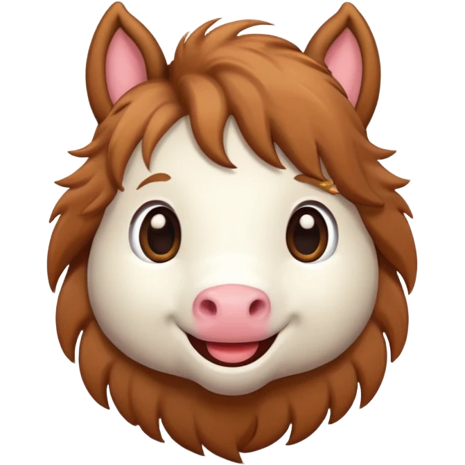 cute cartoon horse emoji
