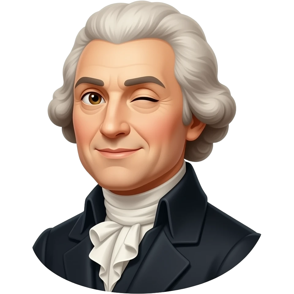 Thomas Jefferson winking emoji