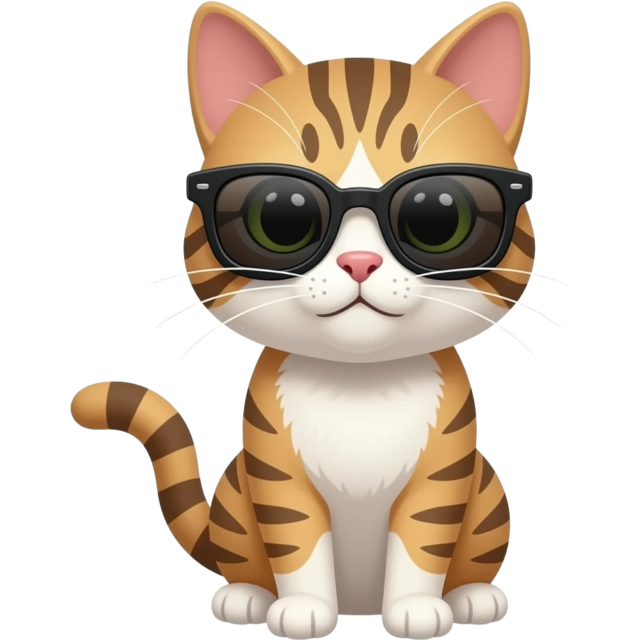 Cat wearing sunglasses emoji