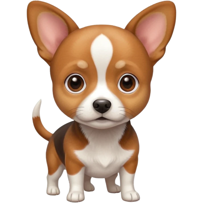 un chien croisé beagle et chihuahua emoji