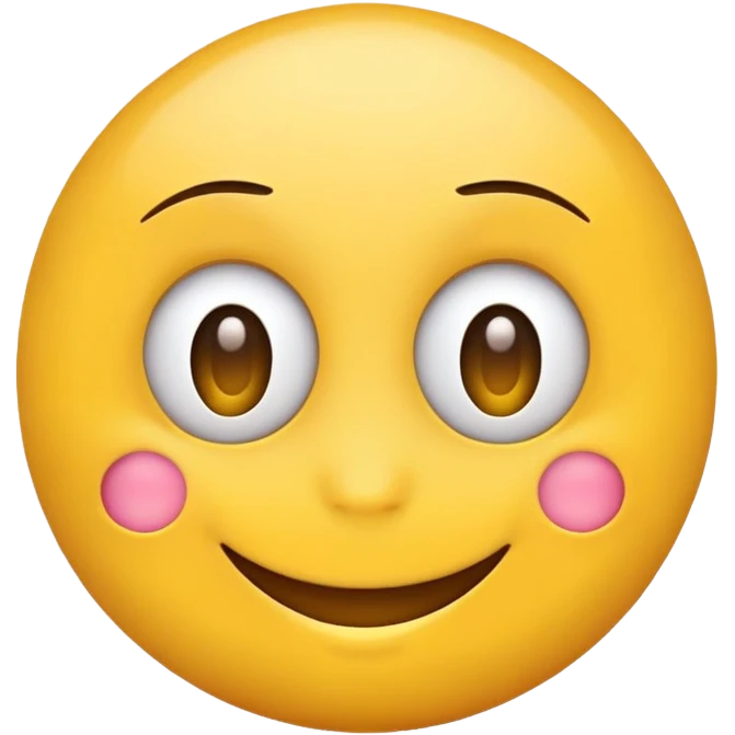 Yellow emoji face with long eyelashes emoji