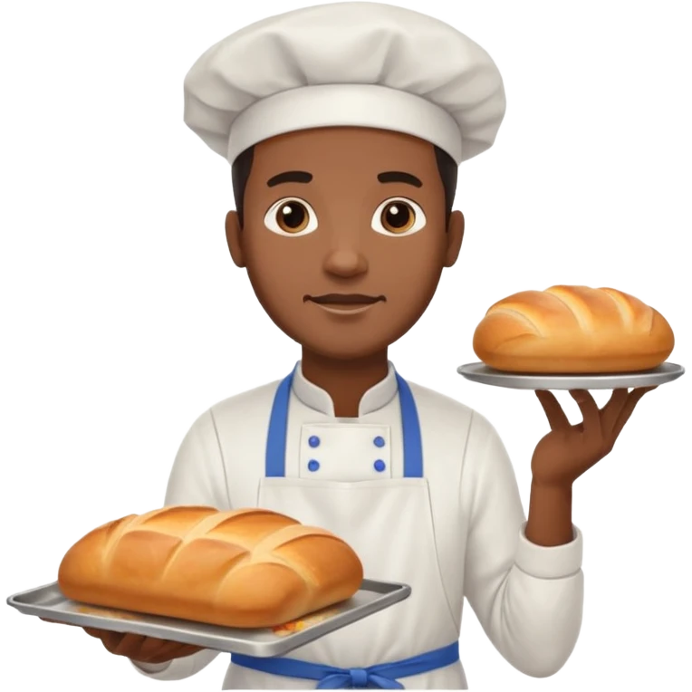 Street Baker black man  emoji