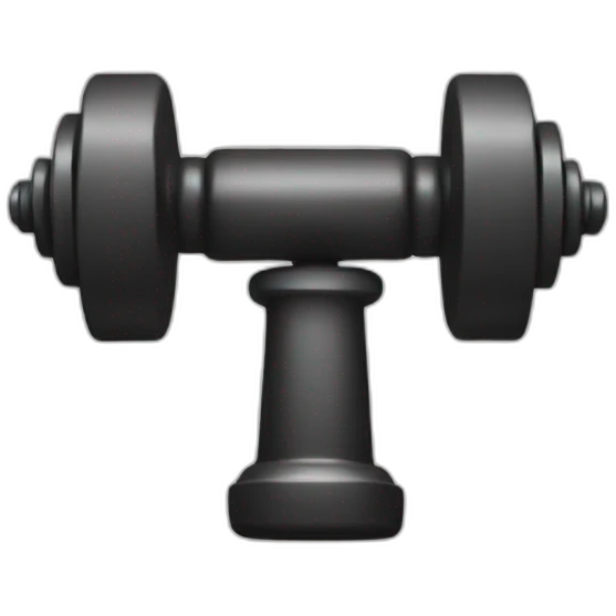 Dumbell weights 2D emoji