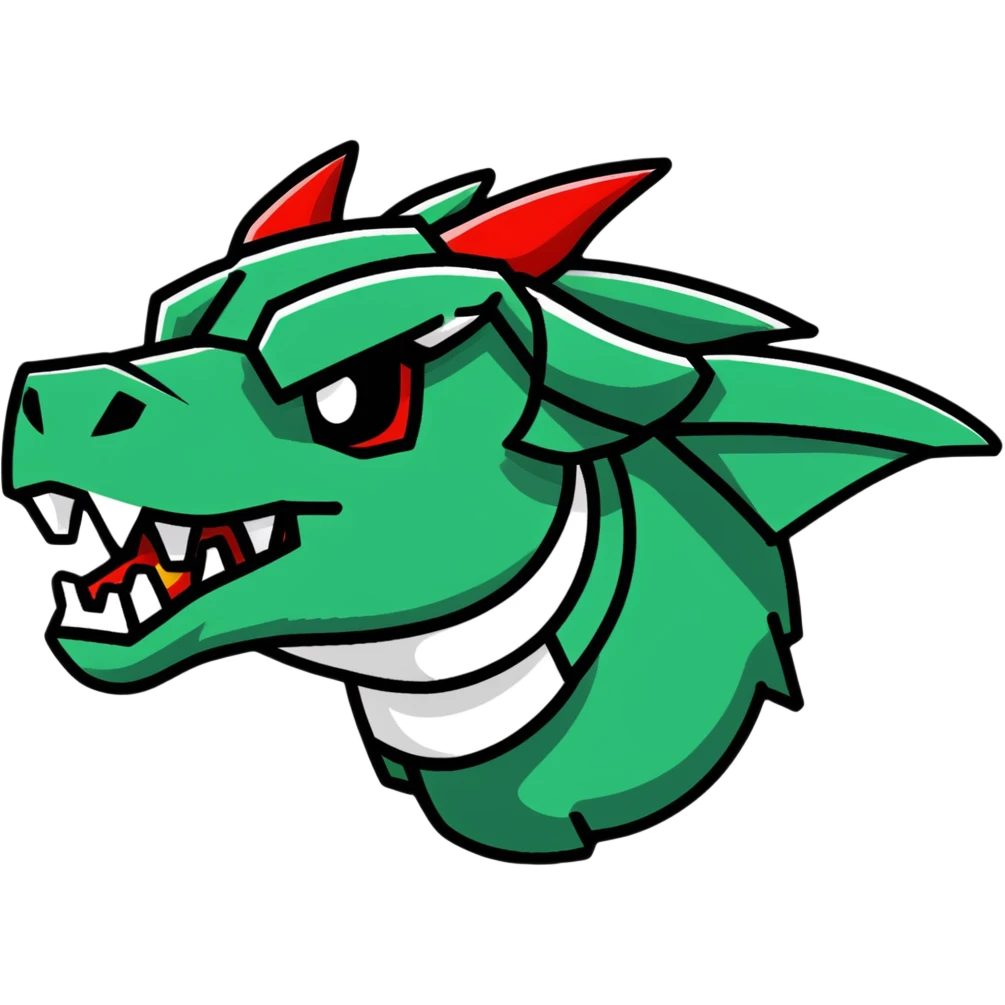 Minecraft black dragon head emoji