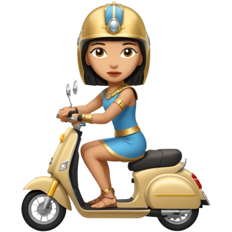 cleopatra drive scooter emoji