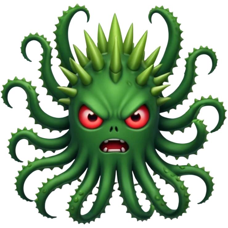 angry virus with many tentacles emoji