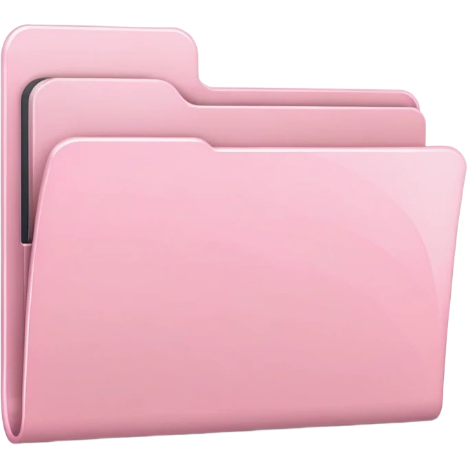 Mac folder icon in pastel pink color emoji