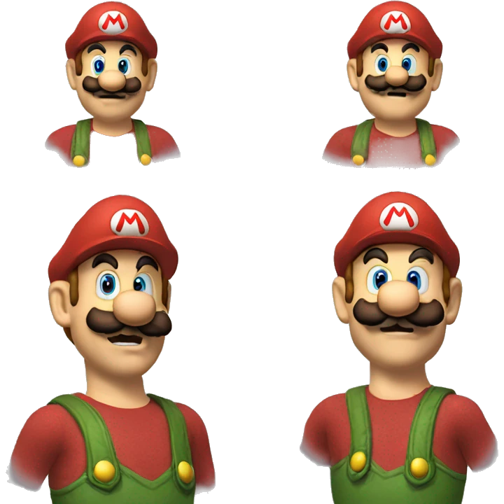 Mario Bros sorprendido emoji