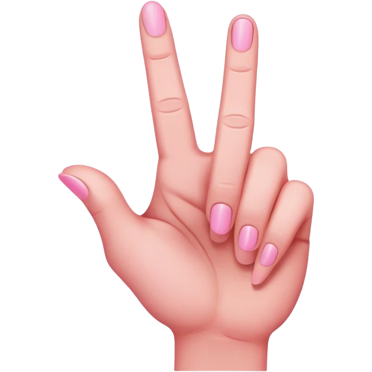 Pink middle finger  emoji