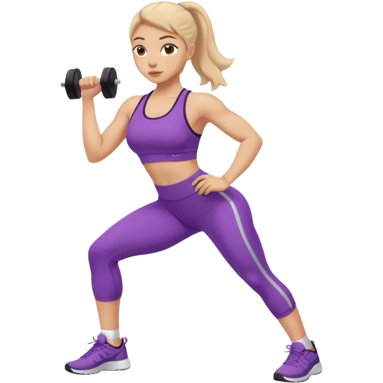 girl working out glutes  emoji