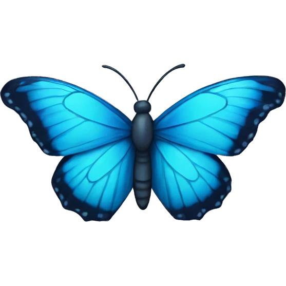 blue butterfly emoji