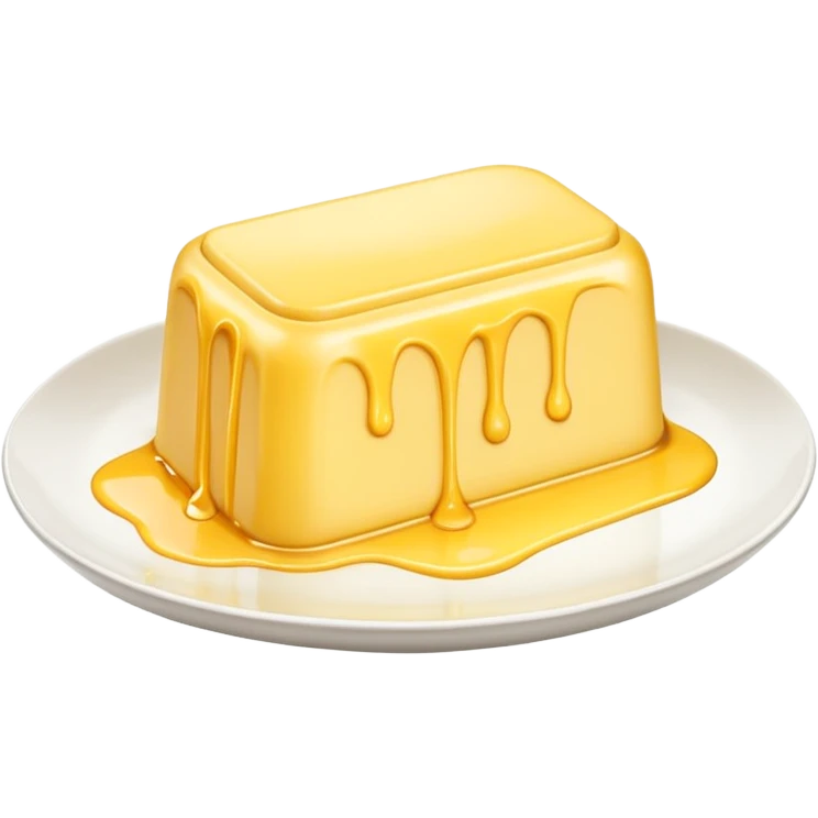 Big Butter on the white plate  emoji