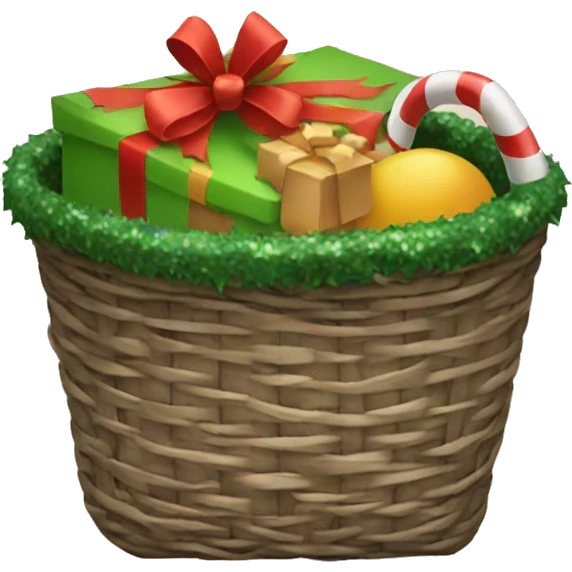 Christmas basket emoji