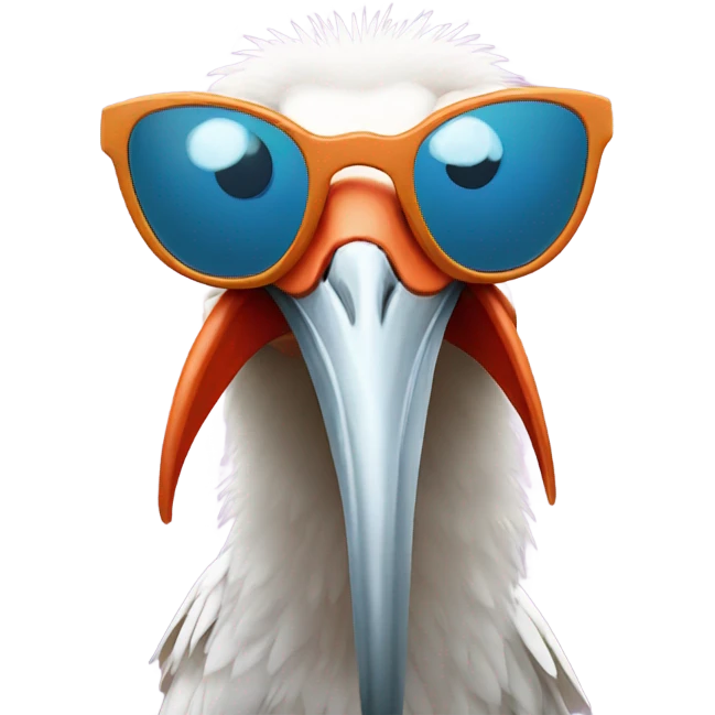 Ibis wearing sunglasses  emoji
