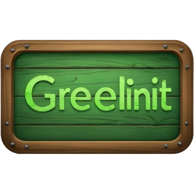 Sign that says “greenlit” written on it  emoji