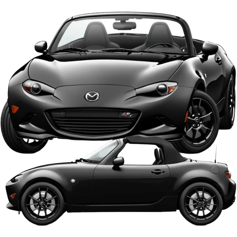Mazda mx 5 nd black black rims  emoji