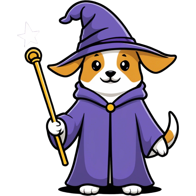 Wizard dog  emoji