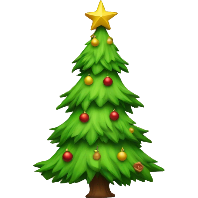 Christmas tree with grinch  emoji