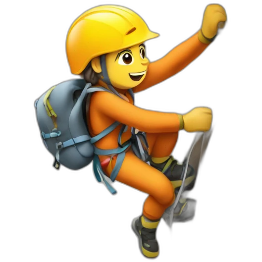 Climber with brand "SteFUN Climb" emoji