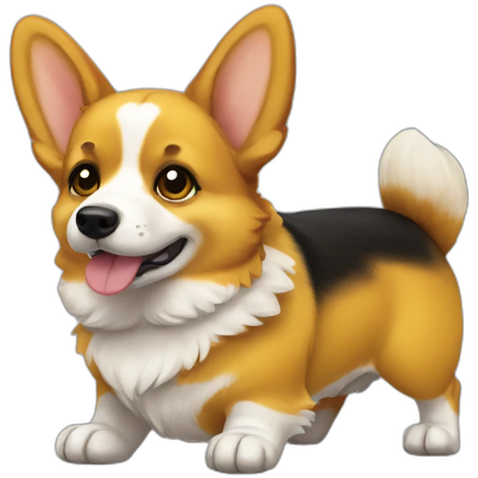 Corgi Hufflepuff emoji