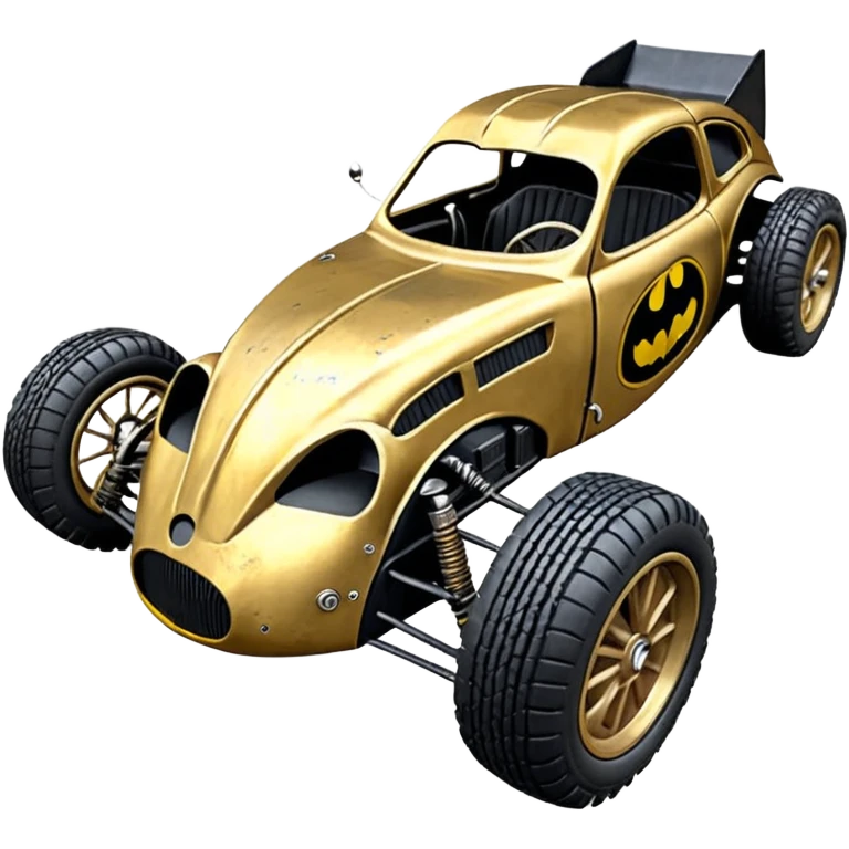 1:10 off-road lcg Basher Batman’s 1934 blackened tarnished C-3PO ford jaguar rc car (extra wide tires with fenders) emoji