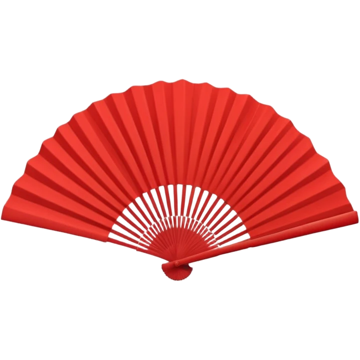 red paper hand fan emoji