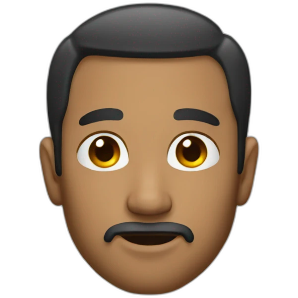 man with no beard emoji