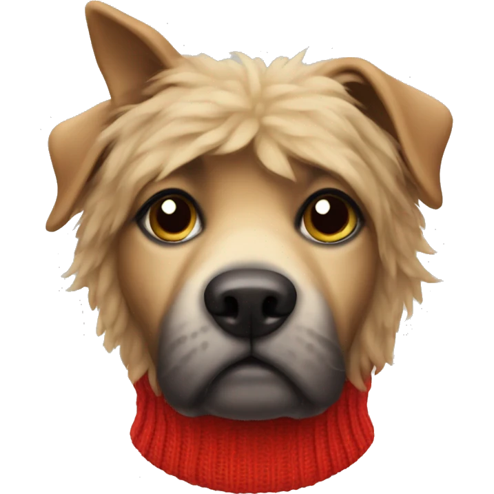 Dog in a sweater  emoji