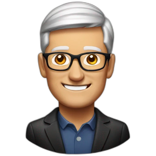 Tim cook chocolate cake emoji